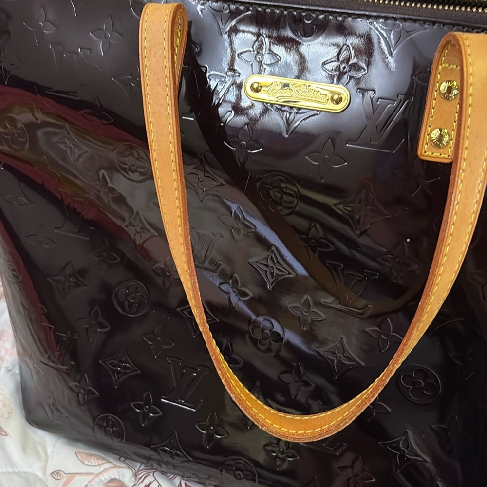 Louis Vuitton Amarante Vernis Patent Leather Tote